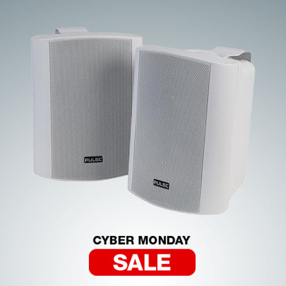 5 inch 2 Way 30W Pulse Active Speakers, White 1 Pair (Grade A)