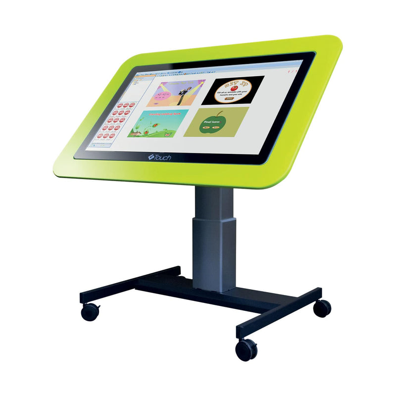 image of 43 inch high-low lime grass green g-touch table