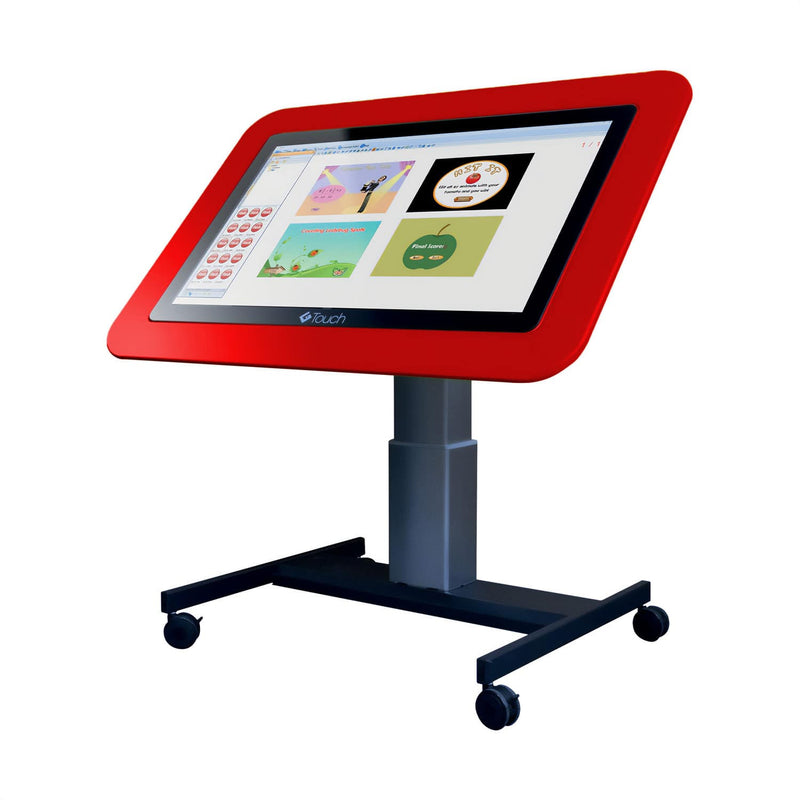image of 43 inch high-low rose red g-touch table